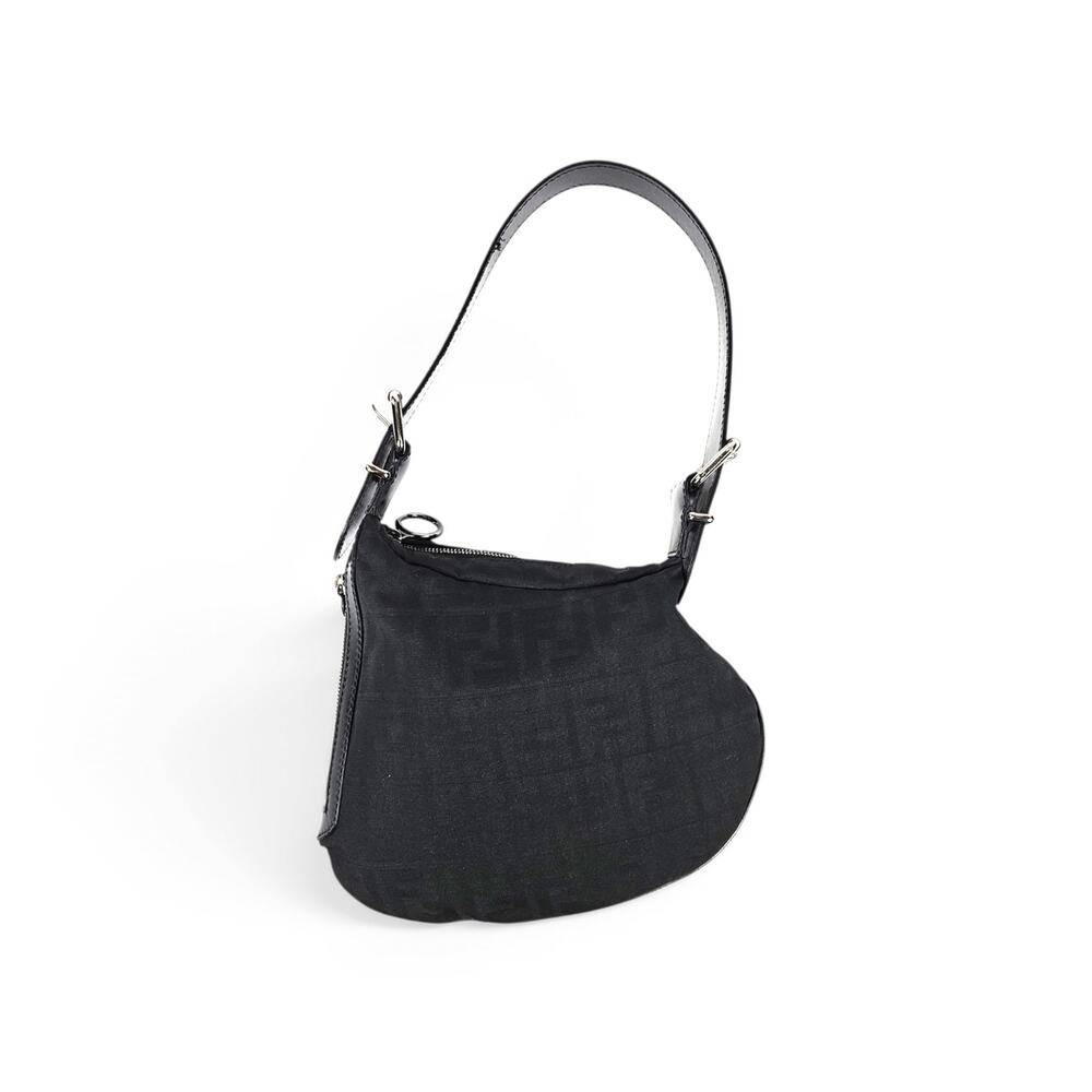 Vintage Nylon Fendi Oyster Bag Small Version Black